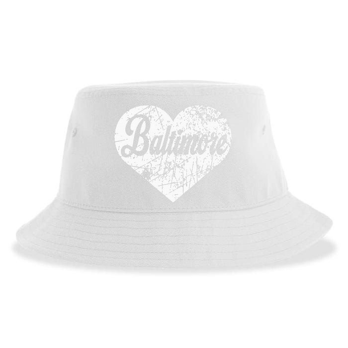 Baltimore Heart Sustainable Bucket Hat