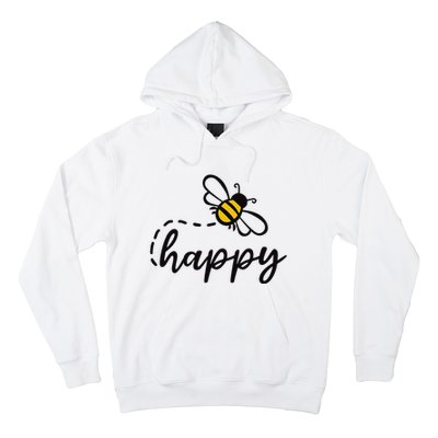 Be Happy Be Kind Bee Happy Inspirational Motivational Hoodie