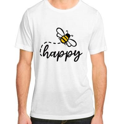 Be Happy Be Kind Bee Happy Inspirational Motivational Adult ChromaSoft Performance T-Shirt