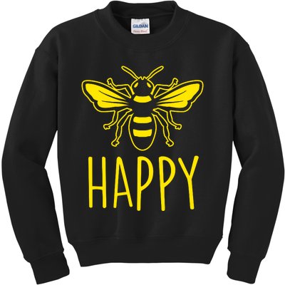 Bee Happy Kids Sweatshirt