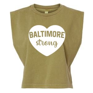 Baltimore Heart Baltimore Bridge Heart Baltimore Strong Garment-Dyed Women's Muscle Tee