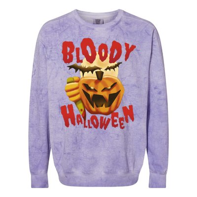 Bloody Halloween Colorblast Crewneck Sweatshirt