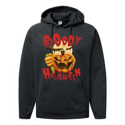 Bloody Halloween Performance Fleece Hoodie