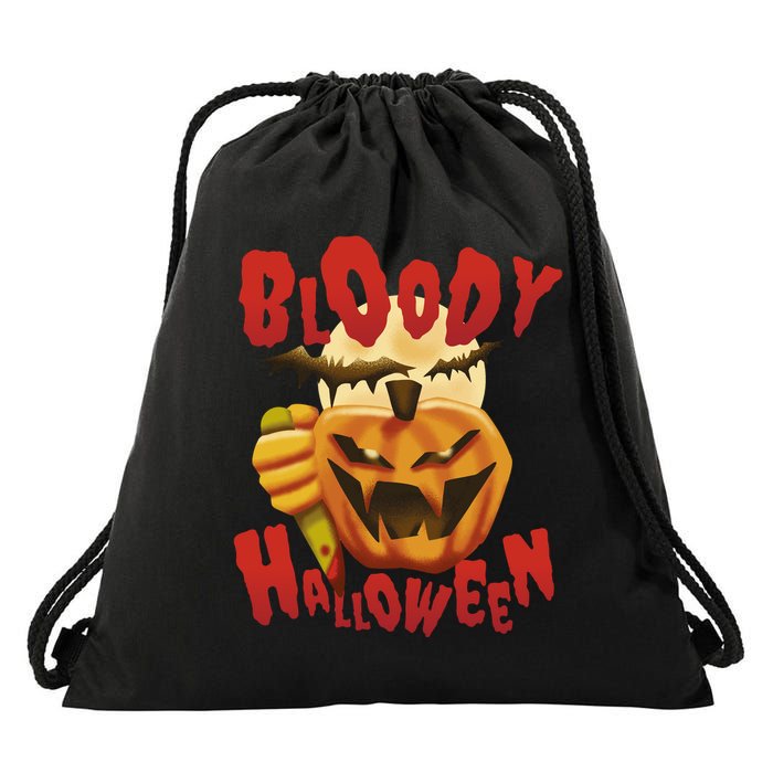 Bloody Halloween Drawstring Bag