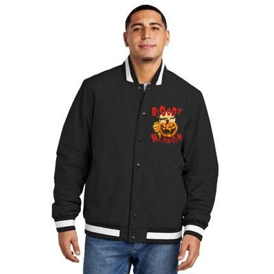 Bloody Halloween Insulated Varsity Jacket