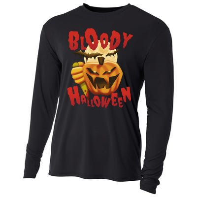 Bloody Halloween Cooling Performance Long Sleeve Crew