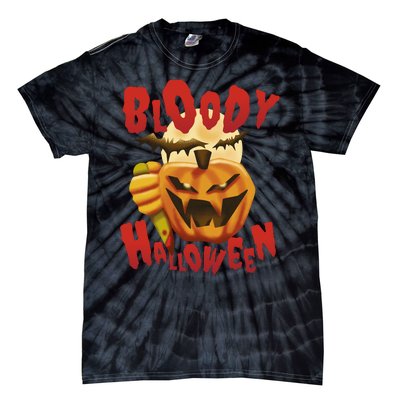 Bloody Halloween Tie-Dye T-Shirt