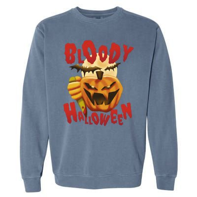 Bloody Halloween Garment-Dyed Sweatshirt