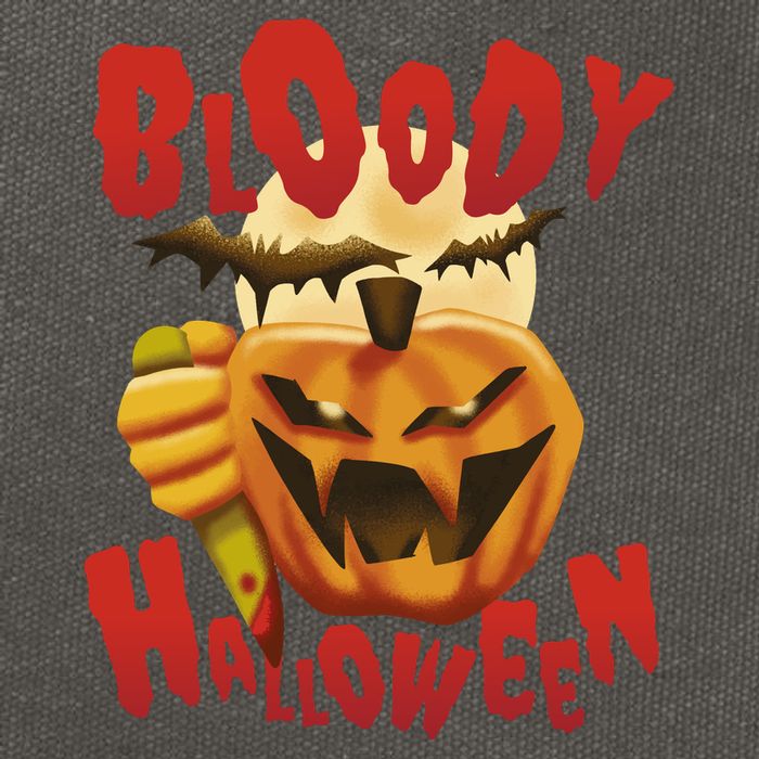 Bloody Halloween Cotton Canvas Backpack