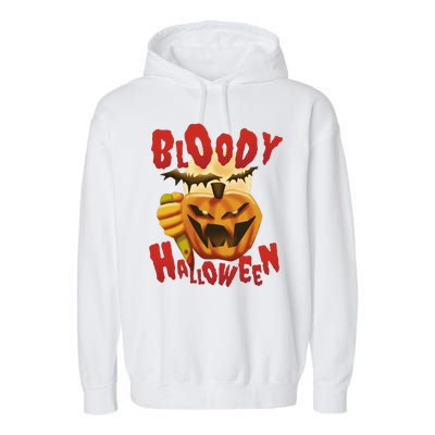 Bloody Halloween Garment-Dyed Fleece Hoodie