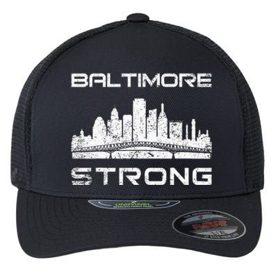 Baltimore Heart Baltimore Bridge Baltimore Strong Flexfit Unipanel Trucker Cap