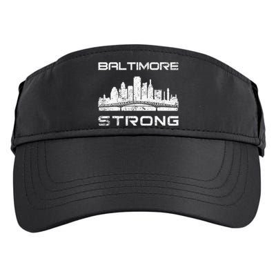 Baltimore Heart Baltimore Bridge Baltimore Strong Adult Drive Performance Visor