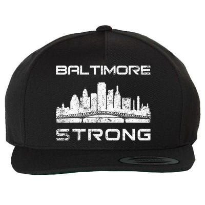 Baltimore Heart Baltimore Bridge Baltimore Strong Wool Snapback Cap