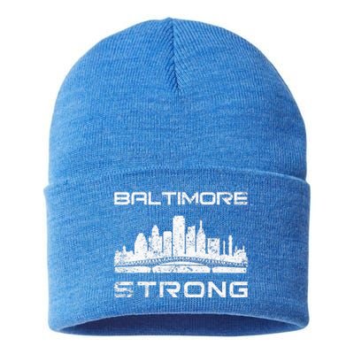 Baltimore Heart Baltimore Bridge Baltimore Strong Sustainable Knit Beanie