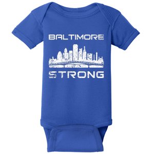 Baltimore Heart Baltimore Bridge Baltimore Strong Baby Bodysuit