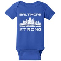 Baltimore Heart Baltimore Bridge Baltimore Strong Baby Bodysuit