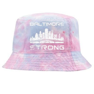 Baltimore Heart Baltimore Bridge Baltimore Strong Tie-Dyed Bucket Hat