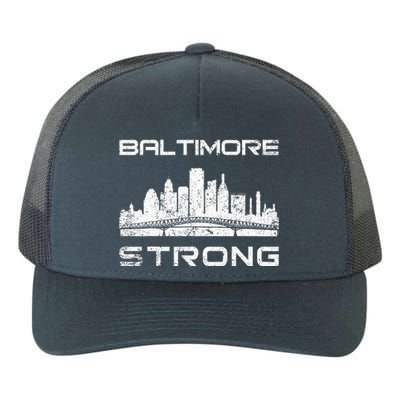 Baltimore Heart Baltimore Bridge Baltimore Strong Yupoong Adult 5-Panel Trucker Hat