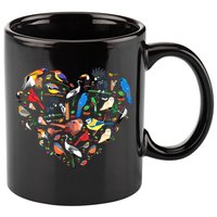Bird Heart Birding Bird Watching Birder Bird Watcher 11oz C Handle Ceramic Mug