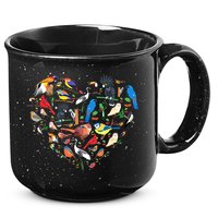 Bird Heart Birding Bird Watching Birder Bird Watcher 15oz Campfire Ceramic Mug