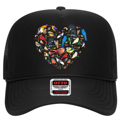 Bird Heart Birding Bird Watching Birder Bird Watcher Trucker Hat