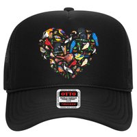 Bird Heart Birding Bird Watching Birder Bird Watcher Trucker Hat