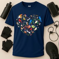 Bird Heart Birding Bird Watching Birder Bird Watcher Performance Shirt