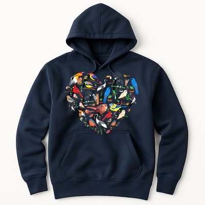 Bird Heart Birding Bird Watching Birder Bird Watcher Hoodie