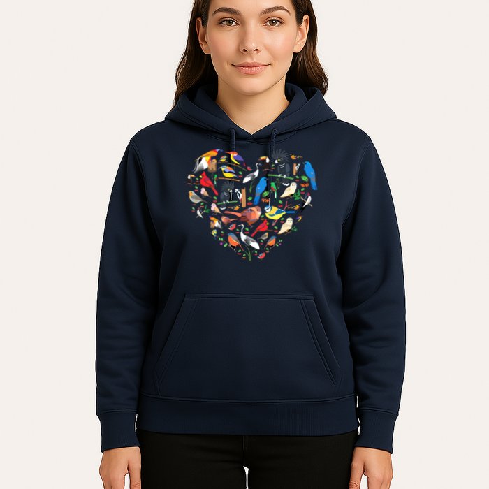 Bird Heart Birding Bird Watching Birder Bird Watcher Hoodie