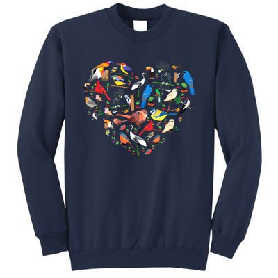 Bird Heart Birding Bird Watching Birder Bird Watcher Sweatshirt