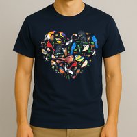 Bird Heart Birding Bird Watching Birder Bird Watcher T-Shirt