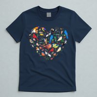 Bird Heart Birding Bird Watching Birder Bird Watcher T-Shirt