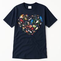 Bird Heart Birding Bird Watching Birder Bird Watcher Tall T-Shirt