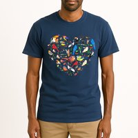 Bird Heart Birding Bird Watching Birder Bird Watcher Tall T-Shirt