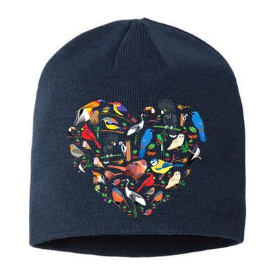 Bird Heart Birding Bird Watching Birder Bird Watcher Sustainable Beanie