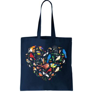 Bird Heart Birding Bird Watching Birder Bird Watcher Tote Bag