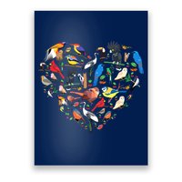 Bird Heart Birding Bird Watching Birder Bird Watcher Poster