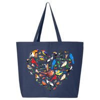 Bird Heart Birding Bird Watching Birder Bird Watcher 25L Jumbo Tote
