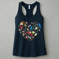 Bird Heart Birding Bird Watching Birder Bird Watcher Womens Tank Top