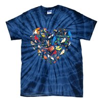 Bird Heart Birding Bird Watching Birder Bird Watcher Tie-Dye T-Shirt