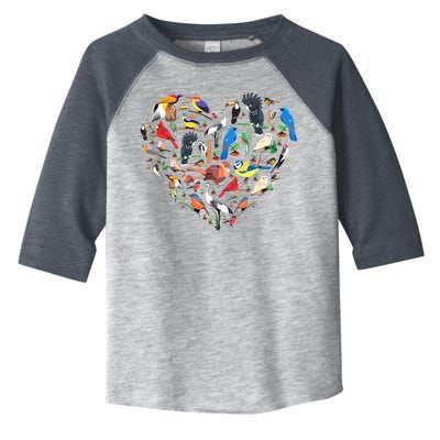 Bird Heart Birding Bird Watching Birder Bird Watcher Toddler Fine Jersey T-Shirt