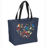 Bird Heart Birding Bird Watching Birder Bird Watcher Zip Tote Bag