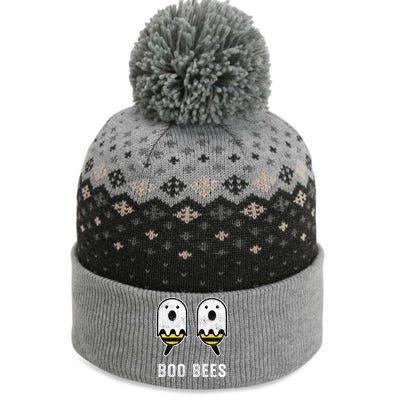 Boobees Halloween Costume Boobs Boo Bees Gift The Baniff Cuffed Pom Beanie