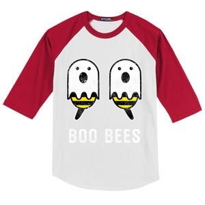 Boobees Halloween Costume Boobs Boo Bees Gift Kids Colorblock Raglan Jersey