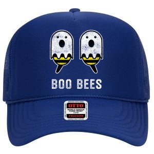 Boobees Halloween Costume Boobs Boo Bees Gift High Crown Mesh Back Trucker Hat