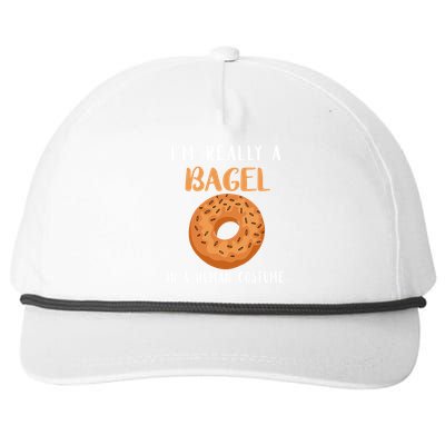 Bagels Hu Costume Baker Baking Bagel Lover Bagel Gift Snapback Five-Panel Rope Hat