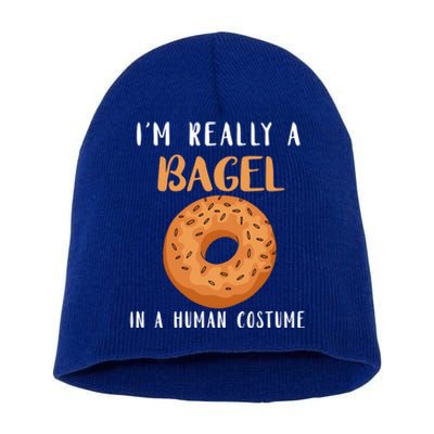 Bagels Hu Costume Baker Baking Bagel Lover Bagel Gift Short Acrylic Beanie