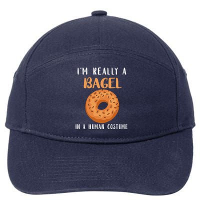 Bagels Hu Costume Baker Baking Bagel Lover Bagel Gift 7-Panel Snapback Hat