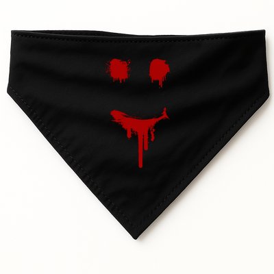 Bloody Halloween Costume I Blood Splatter Smile USA-Made Doggie Bandana