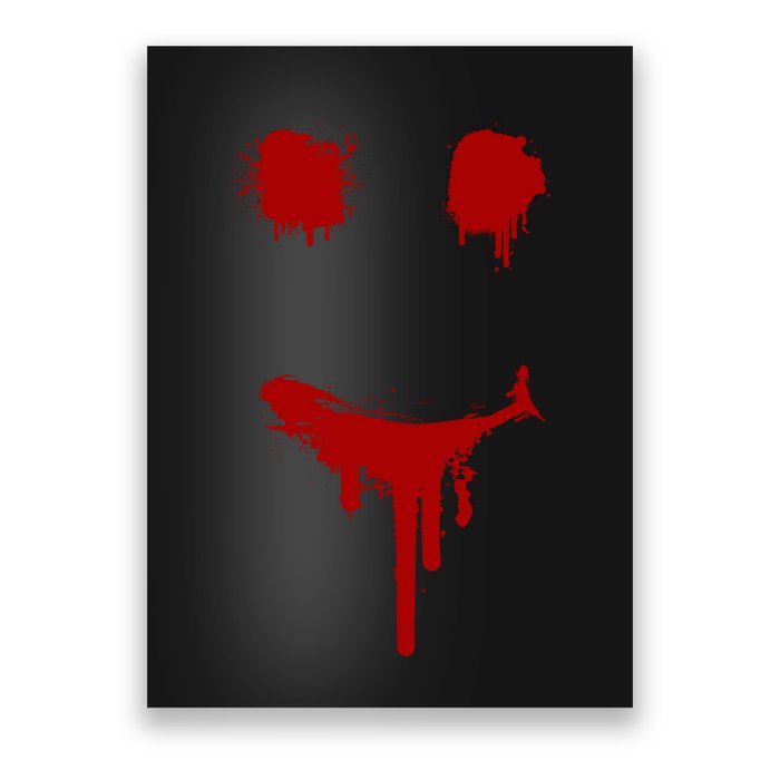 Bloody Halloween Costume I Blood Splatter Smile Poster